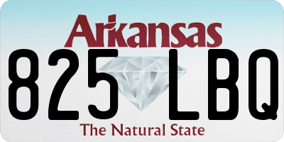 AR license plate 825LBQ