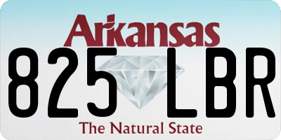 AR license plate 825LBR