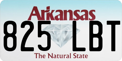 AR license plate 825LBT
