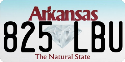 AR license plate 825LBU