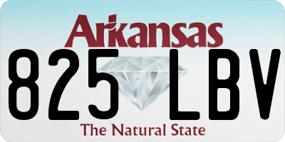 AR license plate 825LBV
