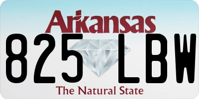 AR license plate 825LBW