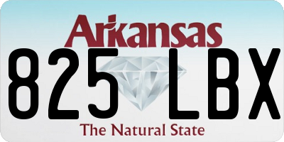 AR license plate 825LBX