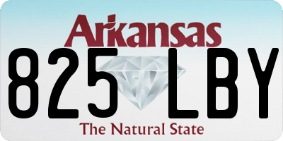 AR license plate 825LBY
