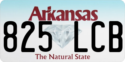 AR license plate 825LCB