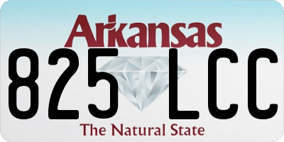 AR license plate 825LCC