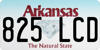 AR license plate 825LCD