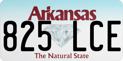 AR license plate 825LCE