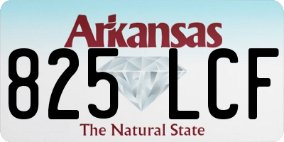 AR license plate 825LCF