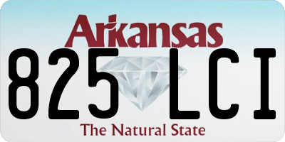 AR license plate 825LCI
