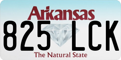 AR license plate 825LCK
