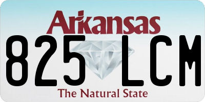AR license plate 825LCM
