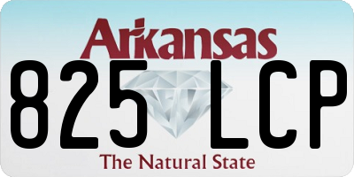 AR license plate 825LCP