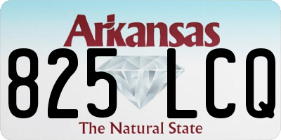 AR license plate 825LCQ