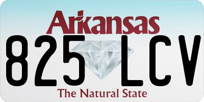 AR license plate 825LCV