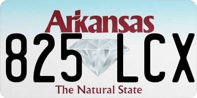 AR license plate 825LCX