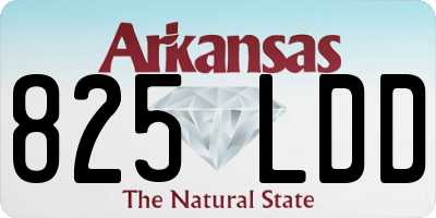 AR license plate 825LDD
