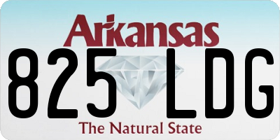 AR license plate 825LDG