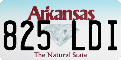 AR license plate 825LDI