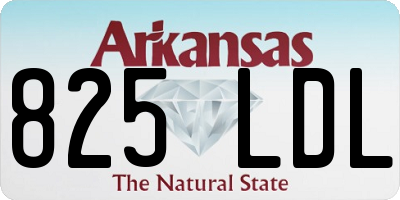 AR license plate 825LDL