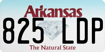 AR license plate 825LDP