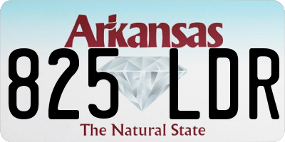 AR license plate 825LDR