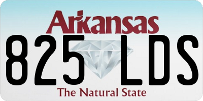 AR license plate 825LDS