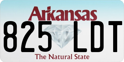 AR license plate 825LDT