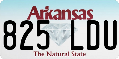 AR license plate 825LDU