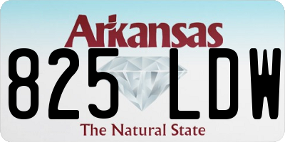 AR license plate 825LDW