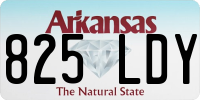 AR license plate 825LDY