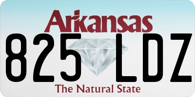 AR license plate 825LDZ