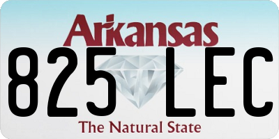 AR license plate 825LEC