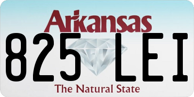 AR license plate 825LEI