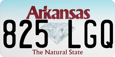 AR license plate 825LGQ