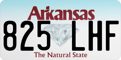 AR license plate 825LHF