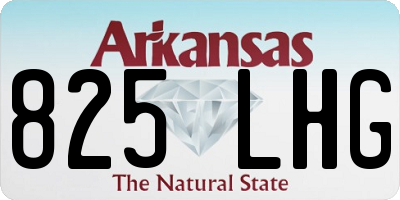 AR license plate 825LHG