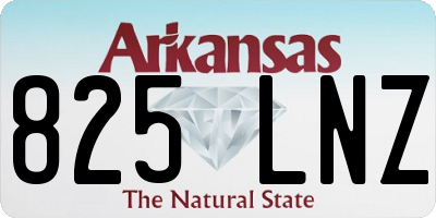 AR license plate 825LNZ