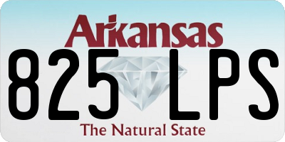 AR license plate 825LPS
