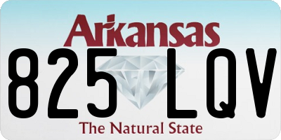 AR license plate 825LQV