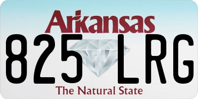 AR license plate 825LRG