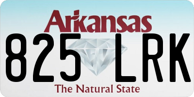 AR license plate 825LRK