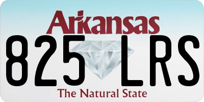 AR license plate 825LRS