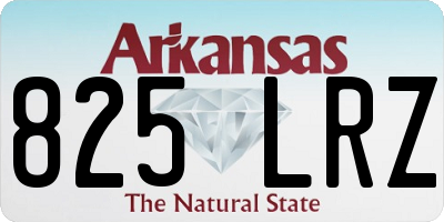AR license plate 825LRZ