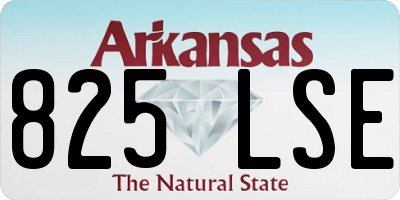 AR license plate 825LSE