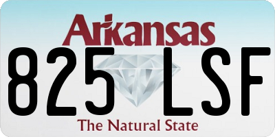 AR license plate 825LSF