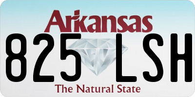 AR license plate 825LSH
