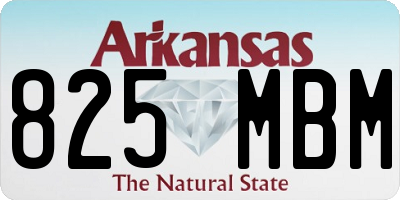 AR license plate 825MBM