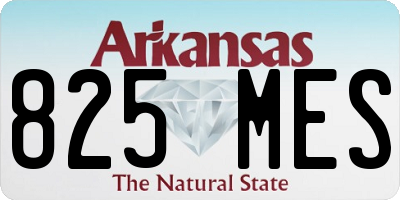 AR license plate 825MES