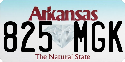 AR license plate 825MGK